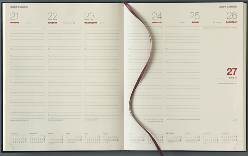 2021 A5 Diary Day to Page or Week to View Desk Diary Premium Diary 